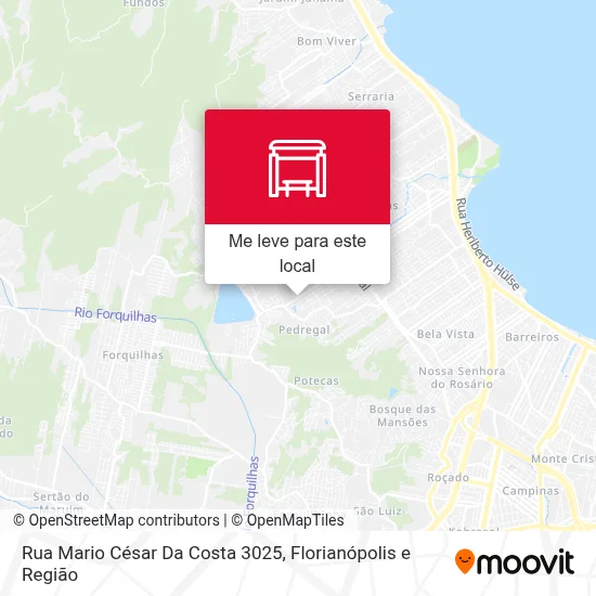 Rua Mario César Da Costa 3025 mapa