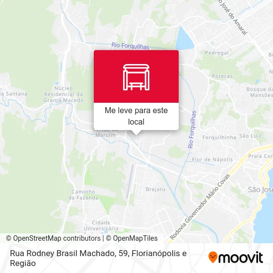 Rua Rodney Brasil Machado, 59 mapa