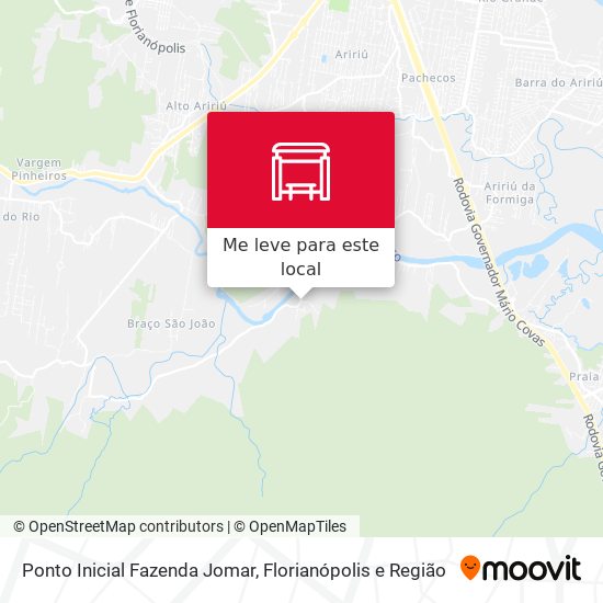 Ponto Inicial Fazenda Jomar mapa