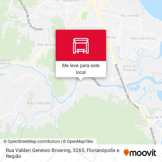 Rua Valderi Genésio Broering, 3265 mapa
