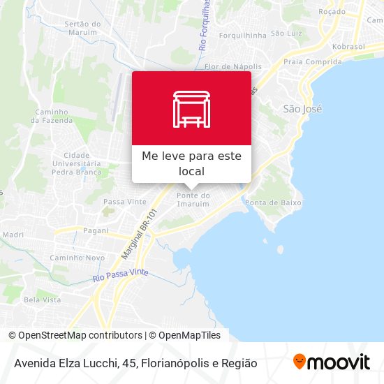 Avenida Elza Lucchi, 45 mapa