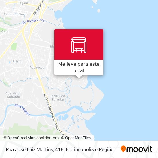 Rua José Luiz Martins, 418 mapa