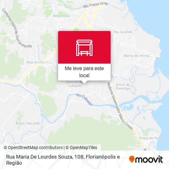 Rua Maria De Lourdes Souza, 108 mapa