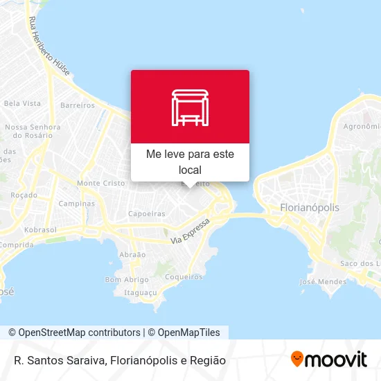 R. Santos Saraiva mapa