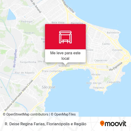 R. Deise Regina Farias mapa