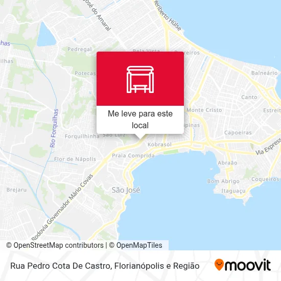 Rua Pedro Cota De Castro mapa