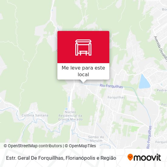 Estr. Geral De Forquillhas mapa