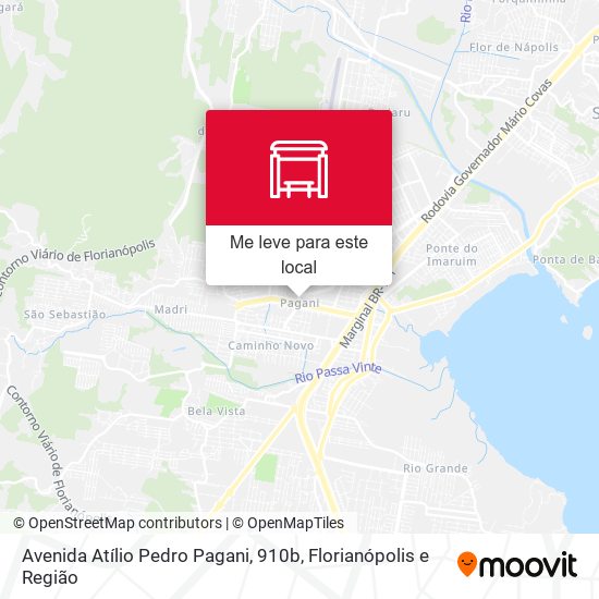Avenida Atílio Pedro Pagani, 910b mapa