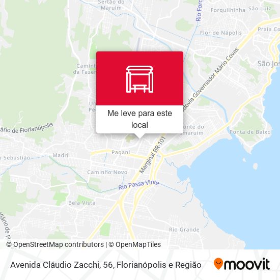 Avenida Cláudio Zacchi, 56 mapa