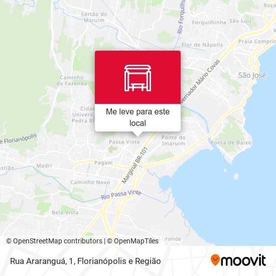 Rua Araranguá, 1 mapa