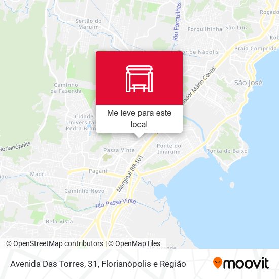 Avenida Das Torres, 31 mapa