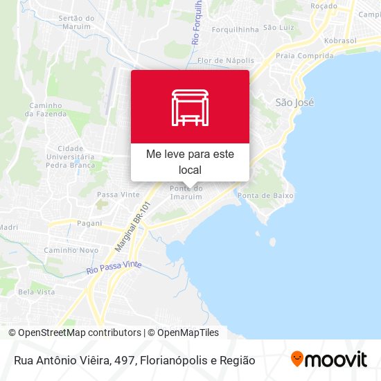 Rua Antônio Viêira, 497 mapa