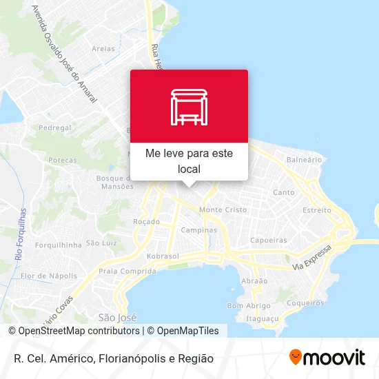 R. Cel. Américo mapa