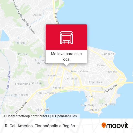 R. Cel. Américo mapa