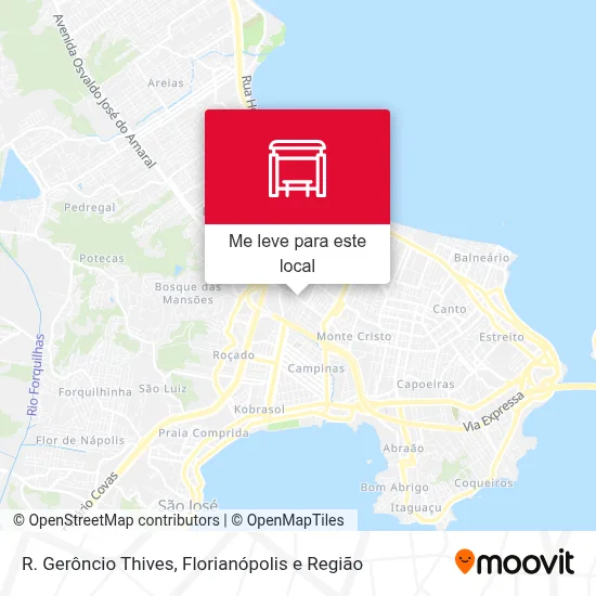 R. Gerôncio Thives mapa