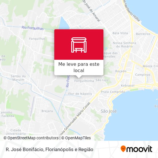 R. José Bonifácio mapa