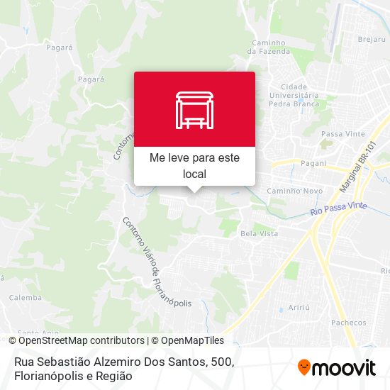 Rua Sebastião Alzemiro Dos Santos, 500 mapa