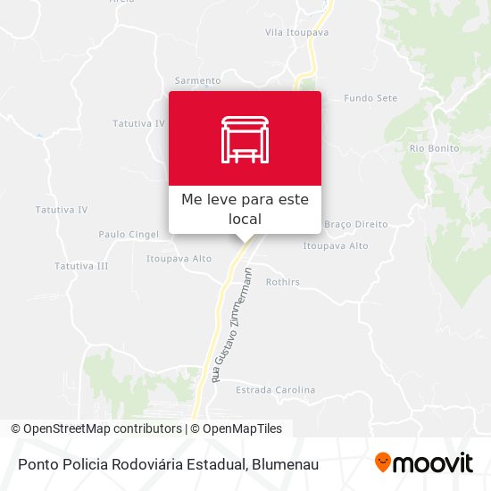 Ponto Policia Rodoviária Estadual mapa