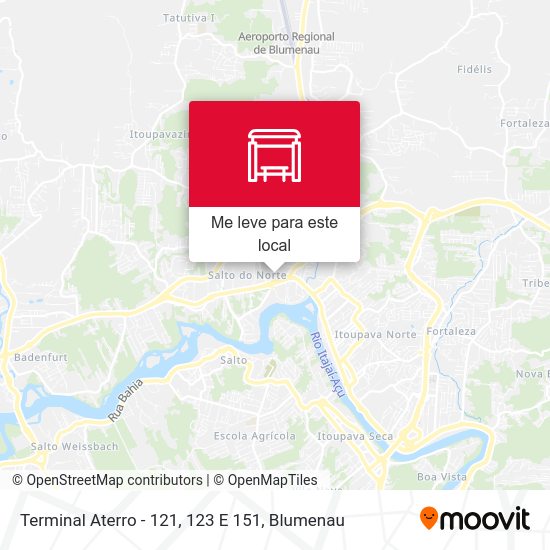 Terminal Aterro - 121, 123 E 151 mapa