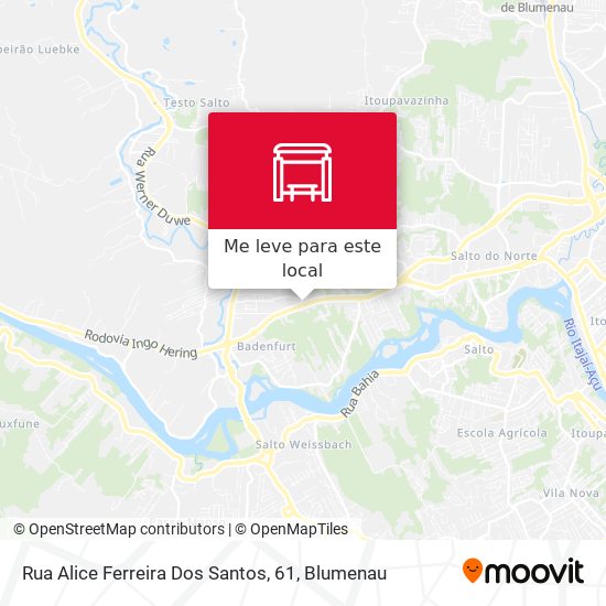 Rua Alice Ferreira Dos Santos, 61 mapa