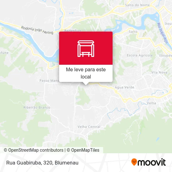 Rua Guabiruba, 320 mapa