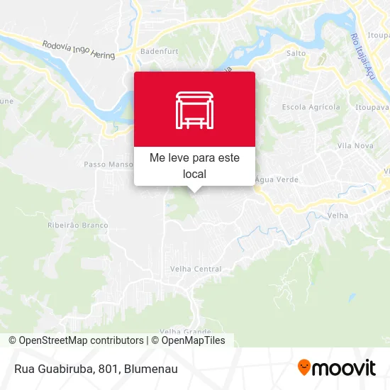Rua Guabiruba, 801 mapa