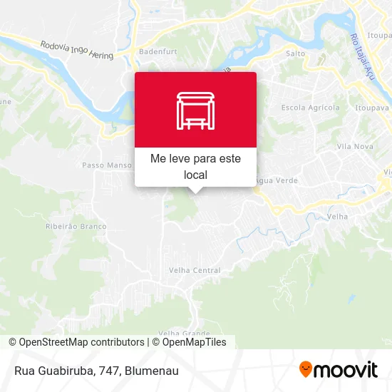 Rua Guabiruba, 747 mapa