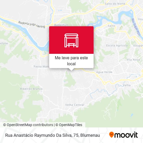 Rua Anastácio Raymundo Da Silva, 75 mapa