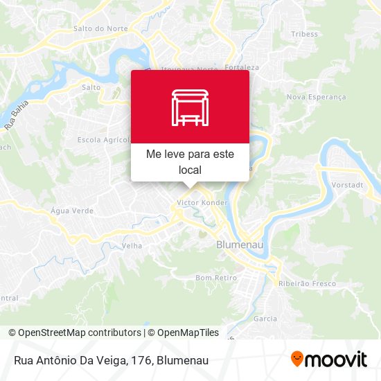 Rua Antônio Da Veiga, 176 mapa