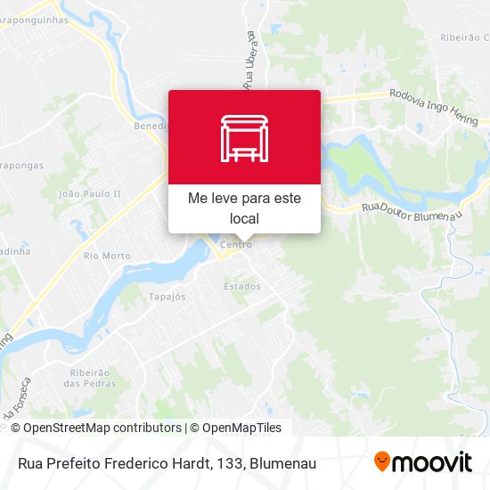 Rua Prefeito Frederico Hardt, 133 mapa