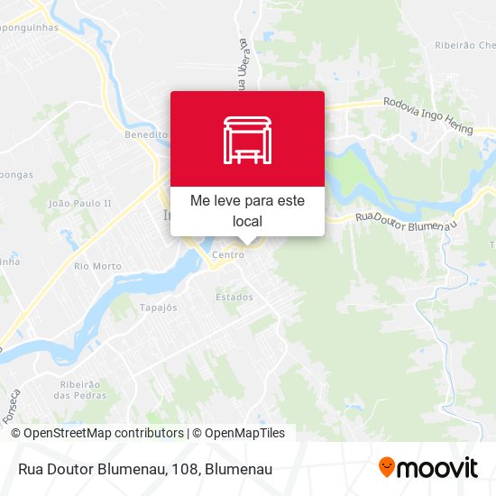 Rua Doutor Blumenau, 108 mapa