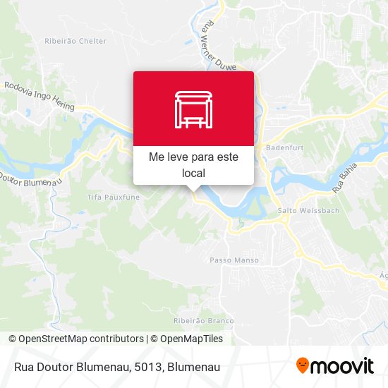 Rua Doutor Blumenau, 5013 mapa