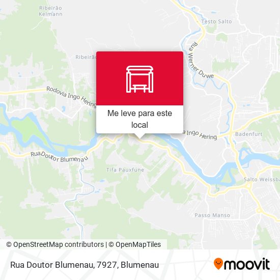 Rua Doutor Blumenau, 7927 mapa