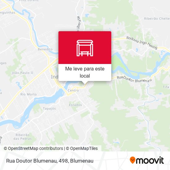 Rua Doutor Blumenau, 498 mapa