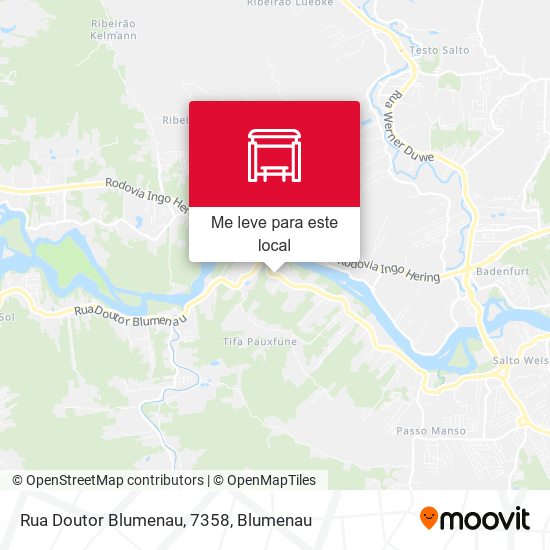 Rua Doutor Blumenau, 7358 mapa