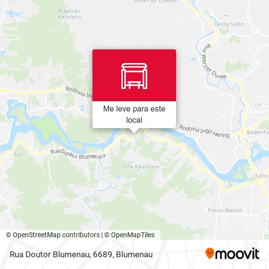 Rua Doutor Blumenau, 6689 mapa