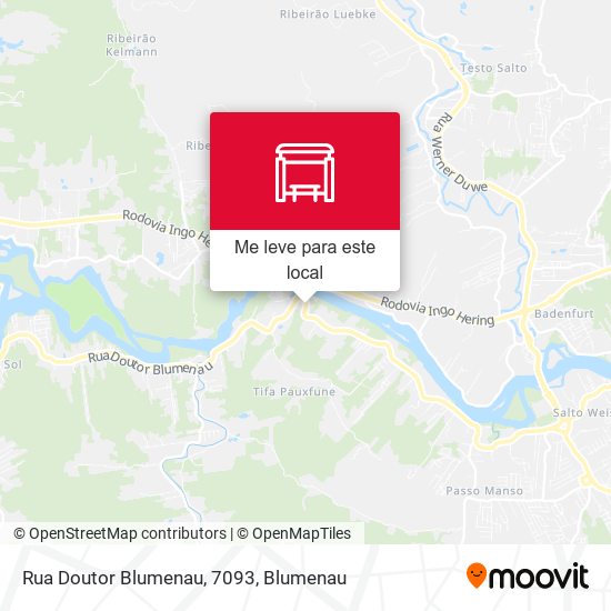 Rua Doutor Blumenau, 7093 mapa