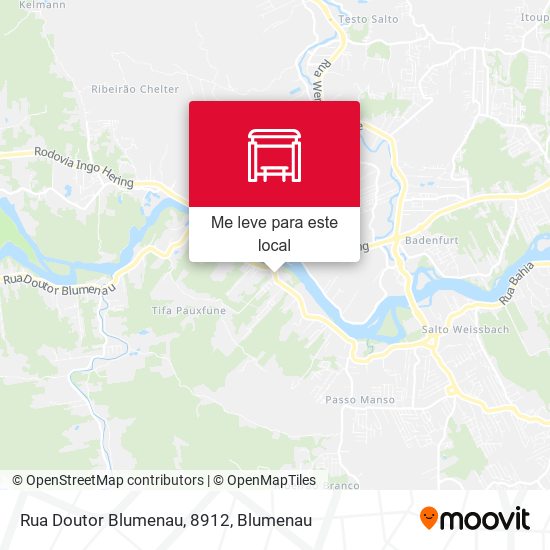 Rua Doutor Blumenau, 8912 mapa