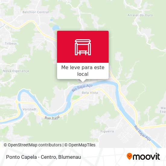 Ponto Capela - Centro mapa