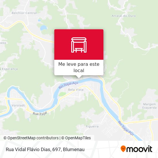 Rua Vidal Flávio Dias, 697 mapa