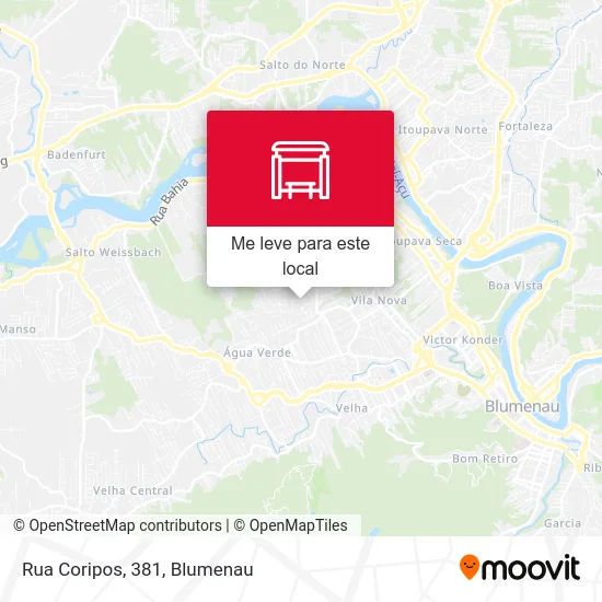 Rua Coripos, 381 mapa