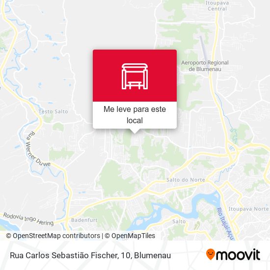 Rua Carlos Sebastião Fischer, 10 mapa