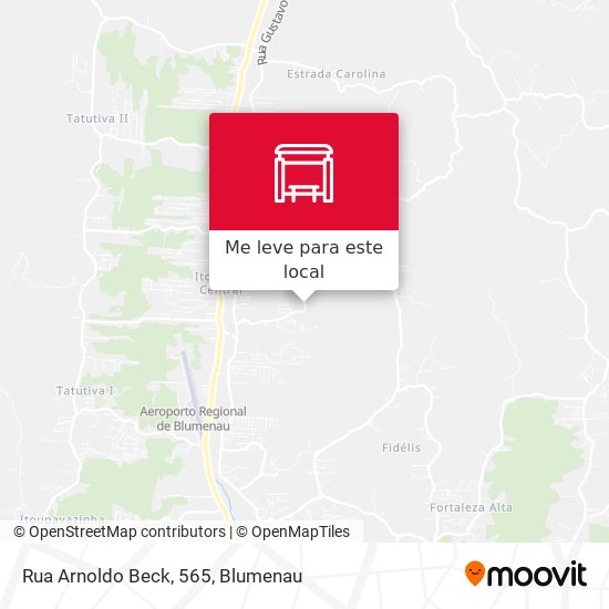 Rua Arnoldo Beck, 565 mapa