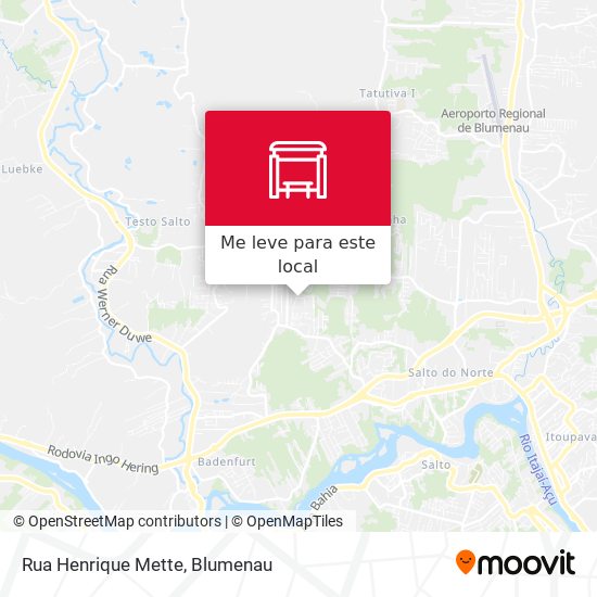 Rua Henrique Mette mapa