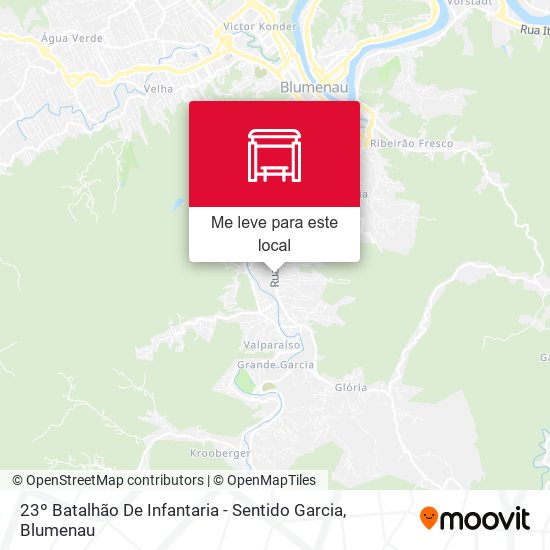 23º Batalhão De Infantaria - Sentido Garcia mapa