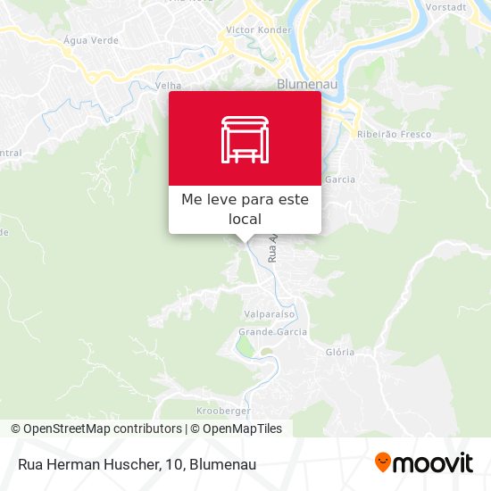 Rua Herman Huscher, 10 mapa