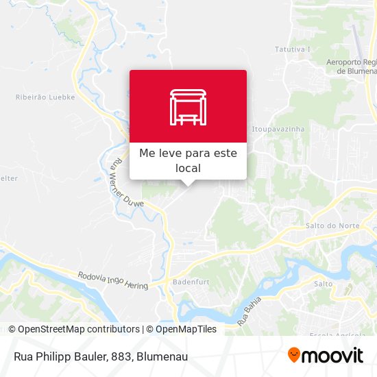 Rua Philipp Bauler, 883 mapa