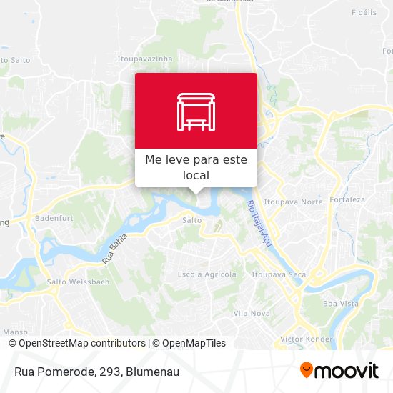 Rua Pomerode, 293 mapa