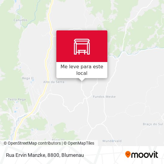 Rua Ervin Manzke, 8800 mapa