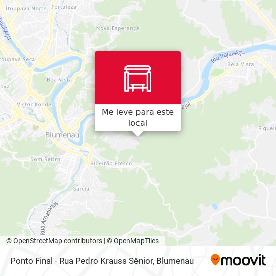 Ponto Final - Rua Pedro Krauss Sênior mapa